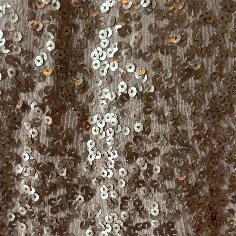 J Crew Rose Gold Sequin Top - Picture 3 of 5